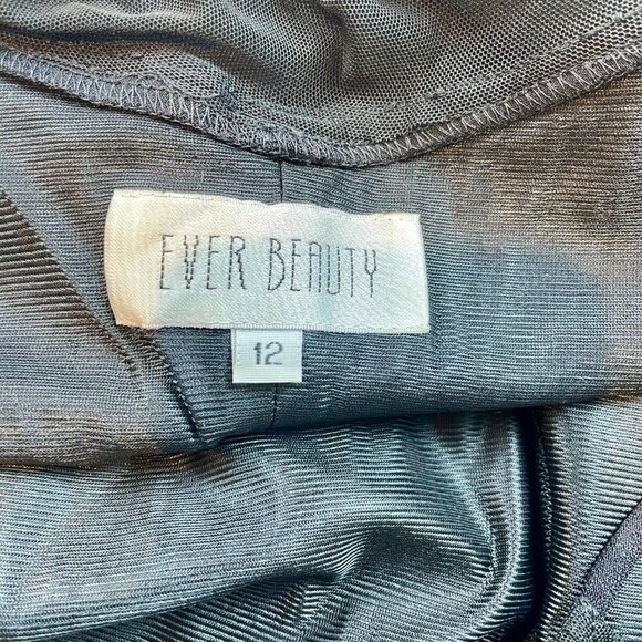 Ever Beauty Women's Black Gown Size 12 - Picture 6 of 10